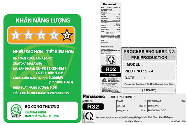 Máy lạnh Panasonic Inverter 2 HP CU/CS-PU18XKH-8M